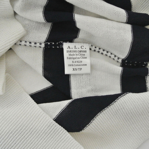 A.L.C. striped Robinson sweater cut out neck - Picture 6 of 6